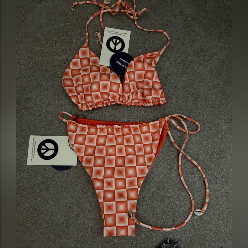 Madhappy Orange Kasakai Riley Bikini in Carrot